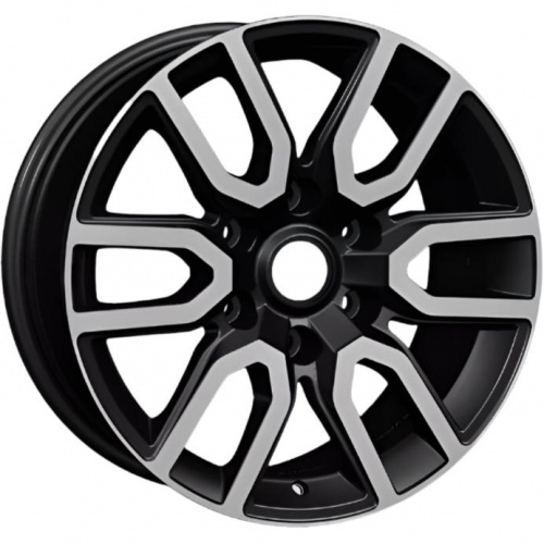 Khomen KHW 1723 8x17 6*139.7 ET25 DIA106.1 Black-FP Литой